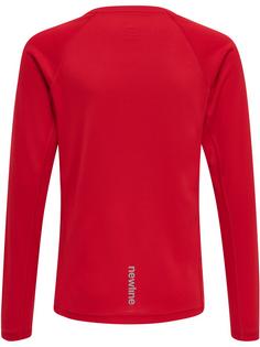 Rückansicht von Newline KIDS CORE RUNNING T-SHIRT L/S Funktionsshirt Kinder TANGO RED
