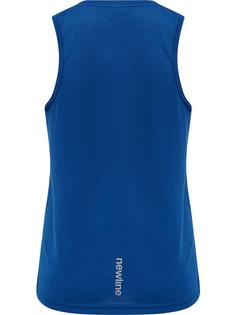 Rückansicht von Newline KIDS CORE RUNNING SINGLET Funktionsshirt Kinder TRUE BLUE