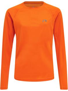 Newline KIDS CORE RUNNING T-SHIRT L/S Funktionsshirt Kinder ORANGE TIGER