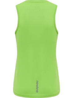 Rückansicht von Newline KIDS CORE RUNNING SINGLET Funktionsshirt Kinder GREEN FLASH