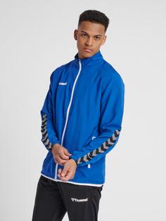 Rückansicht von hummel hmlAUTHENTIC MICRO JACKET Funktionssweatshirt Herren TRUE BLUE