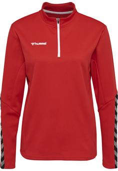 hummel hmlAUTHENTIC HALF ZIP SWEATSHIRT WOMAN Funktionssweatshirt Damen TRUE RED