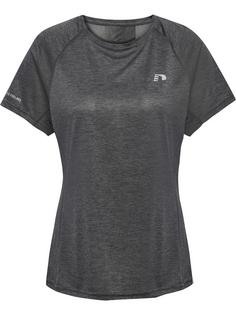 Newline WOMEN RUNNING T-SHIRT S/S Funktionsshirt Damen FORGED IRON MELANGE