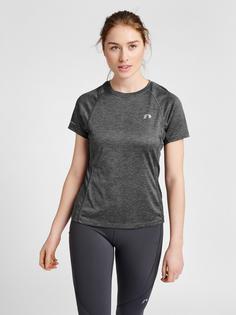 Rückansicht von Newline WOMEN RUNNING T-SHIRT S/S Funktionsshirt Damen FORGED IRON MELANGE