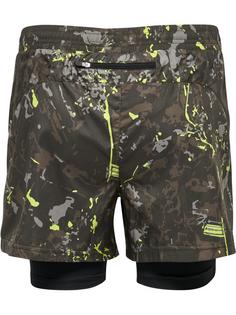 Rückansicht von Newline nwlKANSAS 2-IN-1 SHORTS female Funktionsshorts Damen TERRAIN AOP