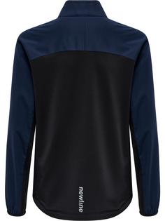 Rückansicht von Newline KIDS CORE CROSS JACKET Funktionssweatshirt Kinder BLACK IRIS