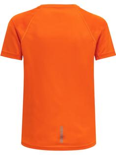 Rückansicht von Newline KIDS CORE RUNNING T-SHIRT S/S Funktionsshirt Kinder ORANGE TIGER