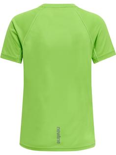 Rückansicht von Newline KIDS CORE RUNNING T-SHIRT S/S Funktionsshirt Kinder GREEN FLASH