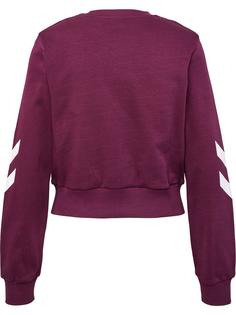 Rückansicht von hummel hmlLEGACY WOMAN SWEATSHIRT Funktionssweatshirt Damen GRAPE WINE