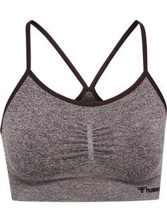 hummel hmlCI SEAMLESS SCRUNCH SPORTS BRA Funktionstop Damen CHOCOLATE PLUM MELANGE
