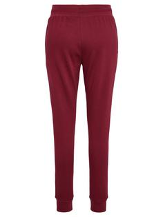 Rückansicht von hummel hmlBOOSTER TAPERED WOMAN PANTS Hose Damen CABERNET