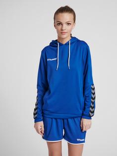 Rückansicht von hummel hmlAUTHENTIC POLY HOODIE WOMAN Hoodie Damen TRUE BLUE