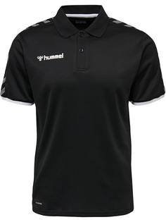 hummel hmlAUTHENTIC FUNCTIONAL POLO Funktionsshirt Herren BLACK/WHITE