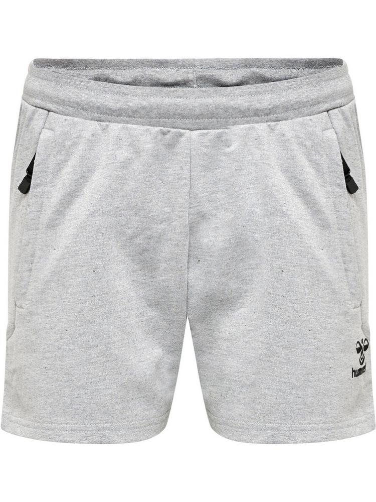 hummel hummel hmlMOVE GRID COT. SHORTS WOMAN Funktionsshorts Damen - GREY MELANGE - 0 | SportScheck