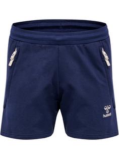 hummel hmlMOVE GRID COT. SHORTS WOMAN Funktionsshorts Damen MARINE