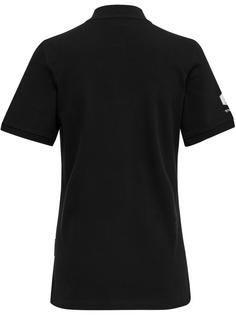 Rückansicht von hummel hmlMOVE GRID POLO WOMAN Funktionsshirt Damen BLACK