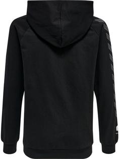 Rückansicht von hummel hmlMOVE GRID COTTON HOODIE KIDS Hoodie Kinder BLACK