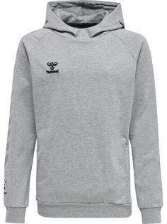 hummel hmlMOVE GRID COTTON HOODIE KIDS Hoodie Kinder GREY MELANGE