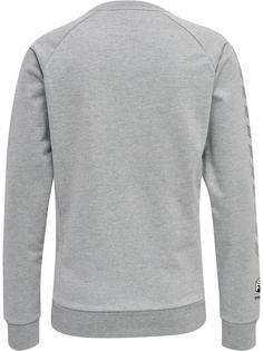Rückansicht von hummel hmlMOVE GRID COTTON SWEATSHIRT WOMA Funktionssweatshirt Damen GREY MELANGE