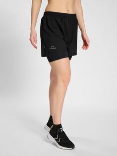 Rückansicht von Newline nwlDALLAS SHORTS 2IN1 WOMAN Funktionsshorts Damen BLACK