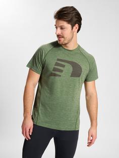 Rückansicht von Newline nwlORLANDO T-SHIRT S/S MEN Funktionsshirt Herren FOUR LEAF CLOVER MELANGE