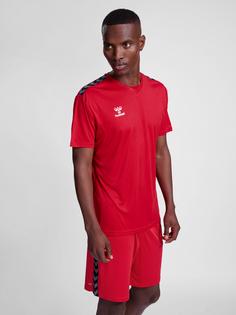 Rückansicht von hummel hmlAUTHENTIC PL JERSEY S/S Funktionsshirt Herren TRUE RED