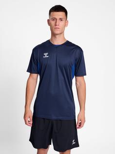 Rückansicht von hummel hmlAUTHENTIC PL JERSEY S/S Funktionsshirt Herren MARINE
