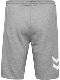 Rückansicht von hummel hmlGO KIDS COTTON BERMUDA SHORTS Funktionsshorts Kinder GREY MELANGE