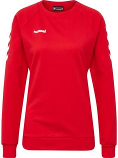 hummel HMLGO COTTON SWEATSHIRT WOMAN Funktionssweatshirt Damen TRUE RED