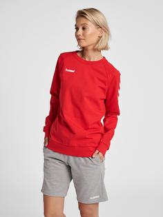 Rückansicht von hummel HMLGO COTTON SWEATSHIRT WOMAN Funktionssweatshirt Damen TRUE RED
