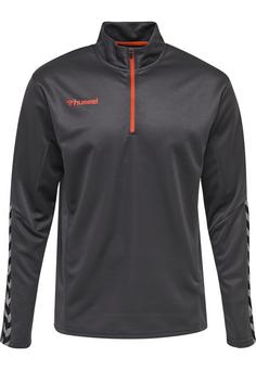 hummel hmlAUTHENTIC KIDS HALF ZIP SWEATSHIRT Funktionssweatshirt Kinder ASPHALT