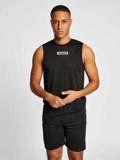 Rückansicht von hummel hmlTE FLEX TANKTOP Funktionsshirt Herren BLACK