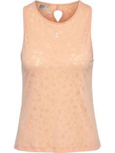 hummel hmlMT IRIS BURNOUT TOP Funktionsshirt Damen ALMOST APRICOT