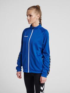 Rückansicht von hummel hmlAUTHENTIC WOMEN POLY ZIP JACKET Funktionssweatshirt Damen TRUE BLUE