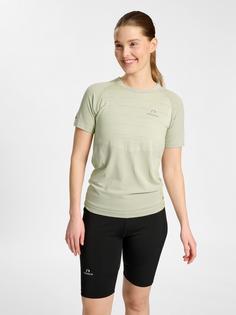 Rückansicht von Newline nwlRIVERSIDE SEAMLESS T-SHIRT S/S W Funktionsshirt Damen AGATE GREY
