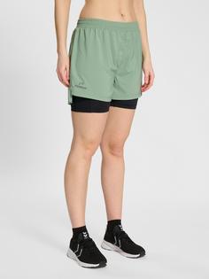 Rückansicht von Newline nwlDETROIT 2IN1 SHORTS WOMAN Funktionsshorts Damen GREEN BAY