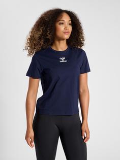 Rückansicht von hummel hmlICONS WOMAN T-SHIRT T-Shirt Damen PEACOAT