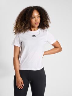 Rückansicht von hummel hmlICONS WOMAN T-SHIRT T-Shirt Damen WHITE