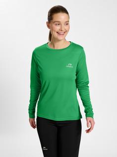 Rückansicht von Newline nwlMEMPHIS T-SHIRT L/S WOMAN Funktionsshirt Damen MEDIUM GREEN