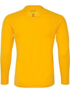 Rückansicht von hummel HML FIRST PERFORMANCE KIDS JERSEY L/S Funktionsshirt Kinder SPORTS YELLOW