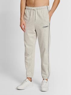 Rückansicht von hummel hmlLGC RYAN SWEATPANTS Hose Herren TOFU MELANGE