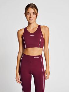 Rückansicht von hummel hmlMT FLASH SPORTS BRA Funktionstop Damen ZINFANDEL
