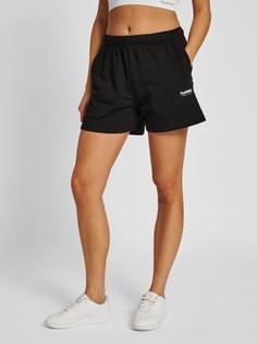 Rückansicht von hummel hmlLGC SHAI SHORTS Shorts Damen BLACK