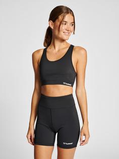 Rückansicht von hummel hmlMT ACTIVE SPORTS BRA Funktionstop Damen BLACK
