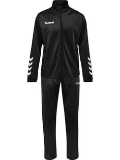 hummel hmlPROMO POLY SUIT Trainingsanzug Herren BLACK