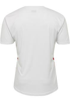 Rückansicht von hummel hmlPROMO DUO SET Trainingsanzug Herren WHITE/TRUE RED