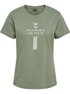 hummel hmlACTIVE GRAPHIC CO TEE S/S WOMAN Funktionsshirt Damen SEA SPRAY