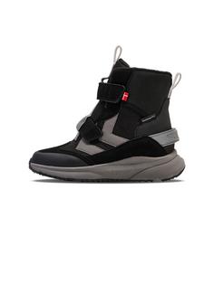 hummel REACH CONQUER SUPER HIGH TEX JR Winterschuhe Kinder BLACK/GREY