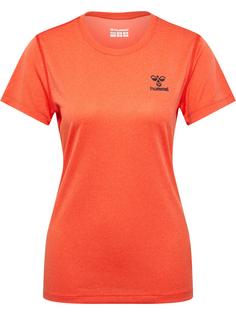 hummel hmlSPRINT MEL T-SHIRT S/S WOMAN Funktionsshirt Damen SPICY ORANGE MELANGE