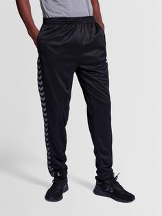 Rückansicht von hummel hmlAUTHENTIC PL PANTS Trainingshose Herren BLACK